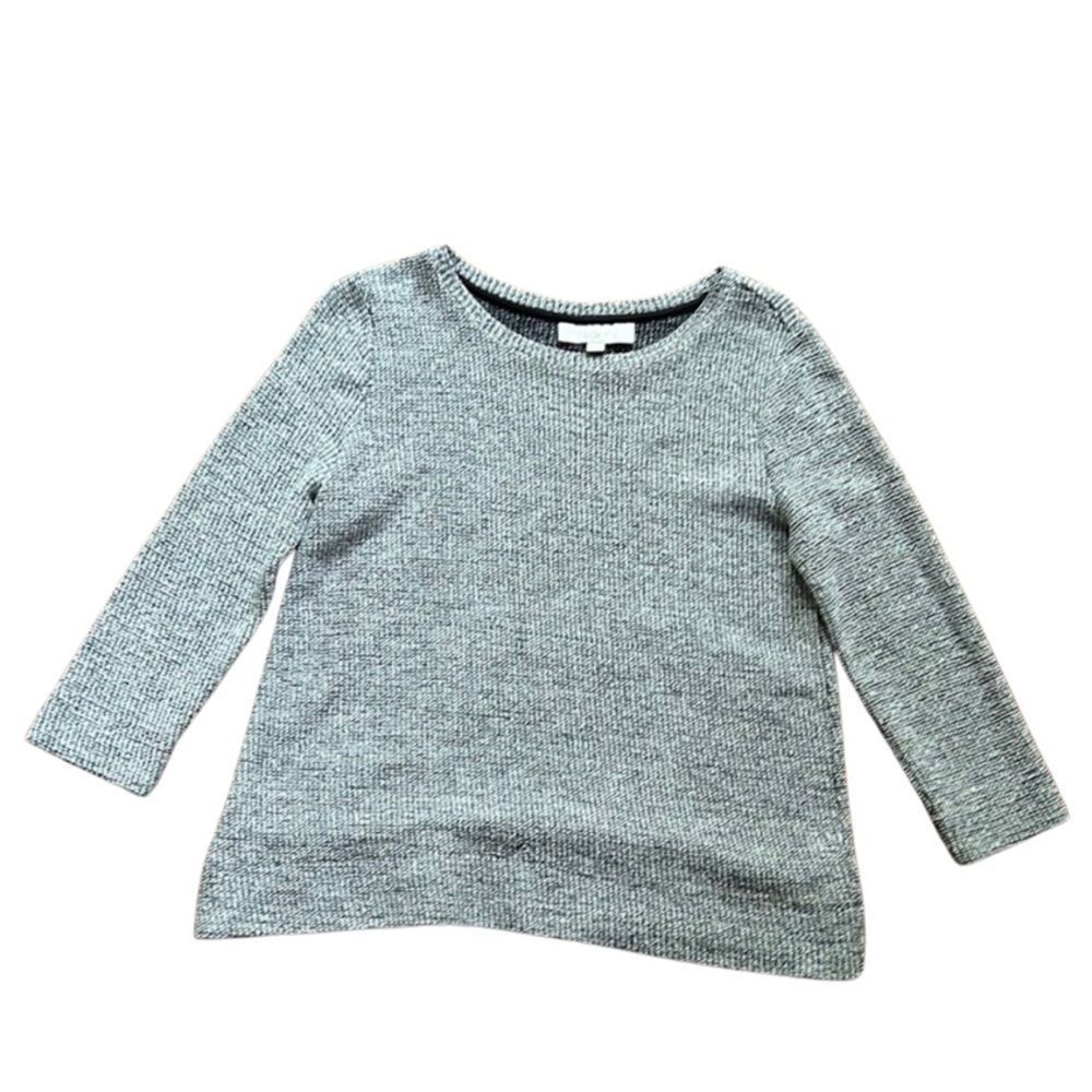 Great 🎉condition LOFT sparkle gray crew neck sweater in Small - Picture 5 of 9
